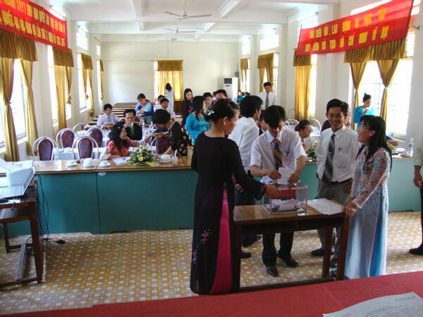 Đảng viên bầu Đại biểu đi dự Đại hội Đảng DCD Bình Định Khóa XII